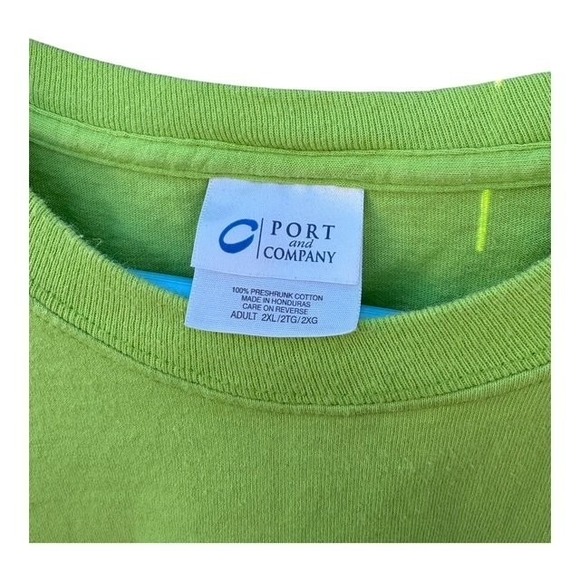 Port & Company Pokémon Volunteer T-Shirt Men's Lime Green 2XL Cotton - Picture 3 of 5